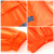 采易乐 反光雨衣雨裤套装 分体式连帽反光警示防暴雨制服 橙色 3XL码 15656