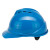 畅胜安全帽ABS新国标工地工程工业建筑防砸抗冲击有透气孔电力施工领导监理头盔 蓝色