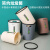 鸣固 ZJ7329简约手提垃圾桶 卫生间厨房办公室塑料垃圾桶办公室纸篓灰色