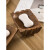 诗酌创意木质肥皂盒置物架家用中式沥水实木肥皂盒卫生间浴室皂 四角做旧色
