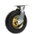 充气定向轮万向轮重型加厚脚轮平板手推车轮子橡胶轮轮子 6寸单轮