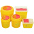 适用于利器盒医疗锐器盒医院一次性诊所垃圾桶针头圆形方形黄色口腔废弃 圆形0.5L