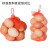 鸡蛋网兜网袋批发塑料包装编织袋网眼袋尼龙丝网眼袋 30cm 红色100个+扣-标准型