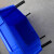 良至 零件盒 塑料组合式物料盒货架斜口分类收纳盒仓库零件盒 蓝色加厚C6#250*150*120mm