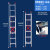 加厚铝合金伸缩梯便携升降梯长梯子10米6米7米8米9米梯子工程专用 3个厚10米自重28.85kg