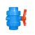 瑞易极盛PVC-U给水配件双活接式球阀蓝色dn32单位：个-20个起批
