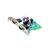 :PCI-E:转串口卡:2个COM口:RS232通讯多串口卡:DB9针工控卡 军绿色