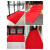 定制商用 PVC塑胶地垫门口防水防滑丝圈红地毯室外进门迎宾加厚脚 红色 0.8*1.2米