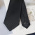 鲨梵度黑色领带男7/8CM窄款宽韩版商务休闲职业正装暗斜纹 黑色8CM宽(手打款)