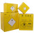 纸利器盒一次性纸质锐器盒5L废物10垃圾桶13黄色23方形箱锐器桶 高内胆13升 +垃圾袋+封条+高内胆