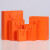橙色礼品袋手提纸袋礼盒礼物袋服装定 制LOGO衣服购物包装手拎袋 (竖)12长*5.7侧*16高