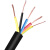 YC橡胶电缆线铜芯国标软线2/3/4芯2.5/4/6平方户外护套线  京炼 国标4*10/米