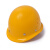 伟华世纪 安全帽工地男 施工领导高级生产建筑工程头盔国标加厚ABS透气免费印字 钢钉透气款-黄色