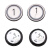 雷殷适用迅达电梯D型按钮5400不锈钢按键方向开关门三针四针配件 数字(单个按钮价格) 红光 盲文款 三针