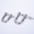304不锈钢D型卸扣起重的型带螺母扣马蹄钢丝绳吊机扣 M8【D型卸扣】 1个单价