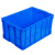 工创优品 塑料周转箱加厚PE物流箱五金零件盒塑料收纳整理储物箱 蓝色640mm*430mm*310mm