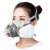 防毒面具喷漆专用打农药呼吸防护口罩全面6200防化工业气体防尘 6200七件套+1盒棉