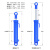 创思艺 5吨单向液压油缸小型升降平台进口材质油封抛光内壁配件大 内径63杆径35行程300单向 