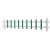 京酷 PVC塑钢护栏 变压器隔离绝缘栅栏户外庭院市政草坪绿化围栏（草绿色40cm高）一米价  