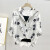 COZOK夏季雪纺衫吊带两件套2024新款女上衣韩版宽松显瘦洋气短袖衬衫薄 小熊白色(+吊带) M