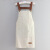 安巧象 防水防油背带围裙可定制广告logo时尚简约围裙 白色 