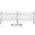 适用于不锈钢伸缩围栏移动户外道路施工隔离学校商场车间安全警戒防护栏 加厚高1.2m     长2.5 加厚高1.2m 长4米 红色