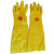 东蓓浸塑手套045均码长45cm黄色内层棉针织布外层PVC 黄色 均码45cm