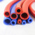 鸣驰 硅胶管耐高温高压双层夹线编织软管蓝色蒸汽管真空加厚硅橡胶水管 内径22mm双层（长1米） 
