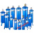 自胜气泵空压机过滤器除水净化压缩空气精密油水分离器喷漆干燥罐 湖蓝色 ZS-05法兰式