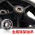 前轮带轴承全套一对6寸7寸8寸轱辘实心轮万向轮子前小轮 19-20厘米8英寸-黑色小轮一对