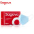 Sagovo 一次性口罩100只 灭菌3D立体折叠舒适透气防尘防飞沫 耳带式 蓝色