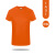 耀王 夏季圆领速干短袖工作服透气舒适t恤企业团建活动衫定制 橙色 S 