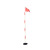 晶事达（JINGSHIDA）蛇形标志杆倒车杆三角旗 蛇形跑杆障碍警示杆三角旗（10个/组）