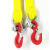 起重柔性吊带2腿4腿10吨吊装带柔性吊带组合吊索具柔性吊装带 单腿2吨1米钢管钩