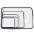 海斯迪克 HKCL-267 搪瓷托盘 白色实验室化工消毒盘 方形盘 带盖加厚 单个16*24