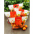 鲜元一次性橙子水果袋水果保鲜袋橘子樱桃包装袋车厘子礼品袋自封 3斤装水果袋100只  舌尖上美食 1