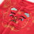 哈贝比儿童马甲冬新款新年系列外套男女童夹棉保暖长袖喜庆马夹 红色 73cm