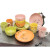 HYWLKJ和源陶瓷家用高档餐具套装 釉下彩手绘樱花饭碗盘子杯子 粉色 5英寸饭碗1个