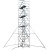 加厚铝合金脚手架 装修工地带专用斜梯塔架 2*1.35系列8-13米平台 WPK1514(工作平台8.48米