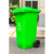 定制适用重庆120 升餐厨垃圾桶环卫加厚塑料厨余可回收绿色厨房脚踏式户外 K120L【绿色】【厨余垃圾】