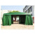 推拉移动雨棚（定制）宽3米 长5米 高2米 配绿色加厚帘布 单位:组 起订量1组 货期30天