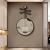 小小画钟新中式古月琴夜光LED灯客厅装饰画琴行书房挂墙电子钟BG5390 80cm
