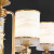 IGIFTFIRE全铜新中式客厅吊灯复式楼别墅水晶主卧室中国风禅意轻奢餐厅灯具 6头-铜+木+水晶+水墨画玻璃灯罩
