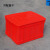 瀚海融科      红色塑料周转箱不良品箱胶箱工业储物箱加厚长方形大号收纳箱 M4622/530*380*230mm
