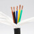 柔性拖链软电线电缆TRVV5 6 7芯耐油耐寒耐折多芯信号控制电源线 TRVV6芯2.5平方  (1米价格)