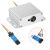 定制激光测距传感器 模拟量4-20ma 0-10v工业模块高精度 TTL/485 模块TTL+金属外壳+USB