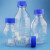 玛仕福 蓝盖试剂瓶 透明丝口玻璃瓶 螺纹口带刻度透明样品瓶 中性料1000ml 