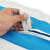 兰诗 GJ0102 平板拖把替换布配件 商用保洁棉线排拖布尘推罩套  蓝色 尘推布120CM