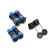 防水航空插 塑料防尘连接器 SD20 3/4/5/6/7/9芯 蓝色 黑色焊接 2芯整套(插头+方座)