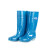 沸耐笙 FNS-04543 中性高筒加棉保暖雨靴 成人外穿低跟PVC水鞋 蓝色单鞋 36码 双